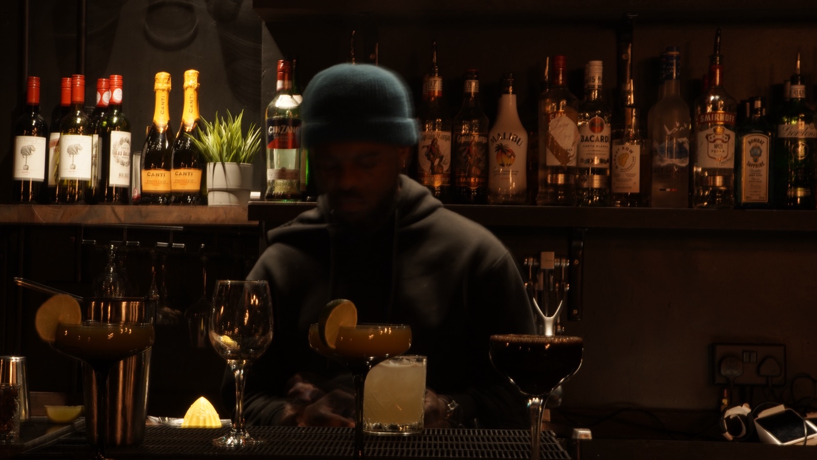 Drinks at The Old Black Bar after a performance