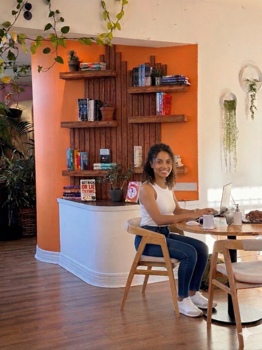 Member working at Impact Brixton coworking space