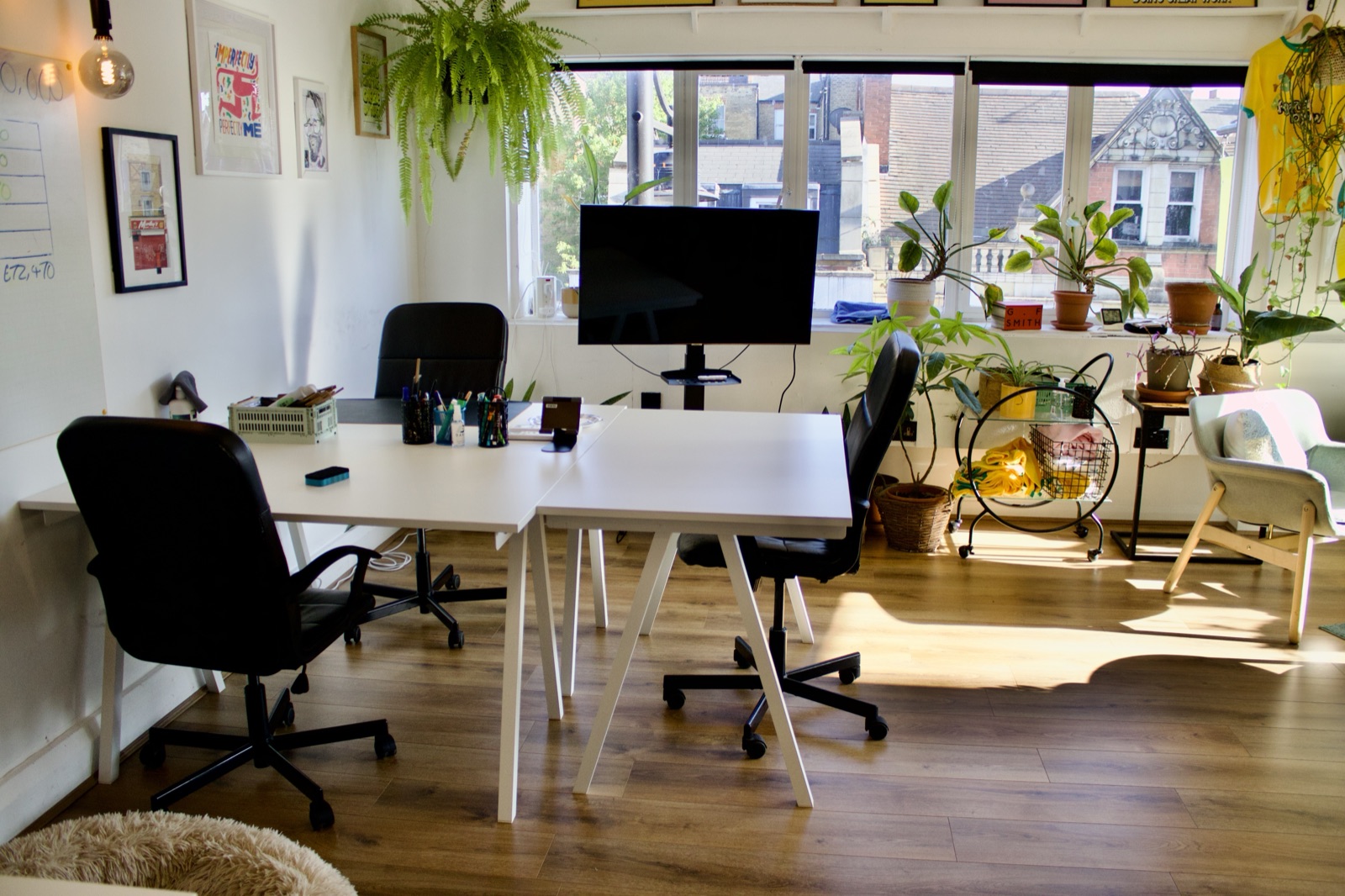 Workstation area in The Old Black Bar
