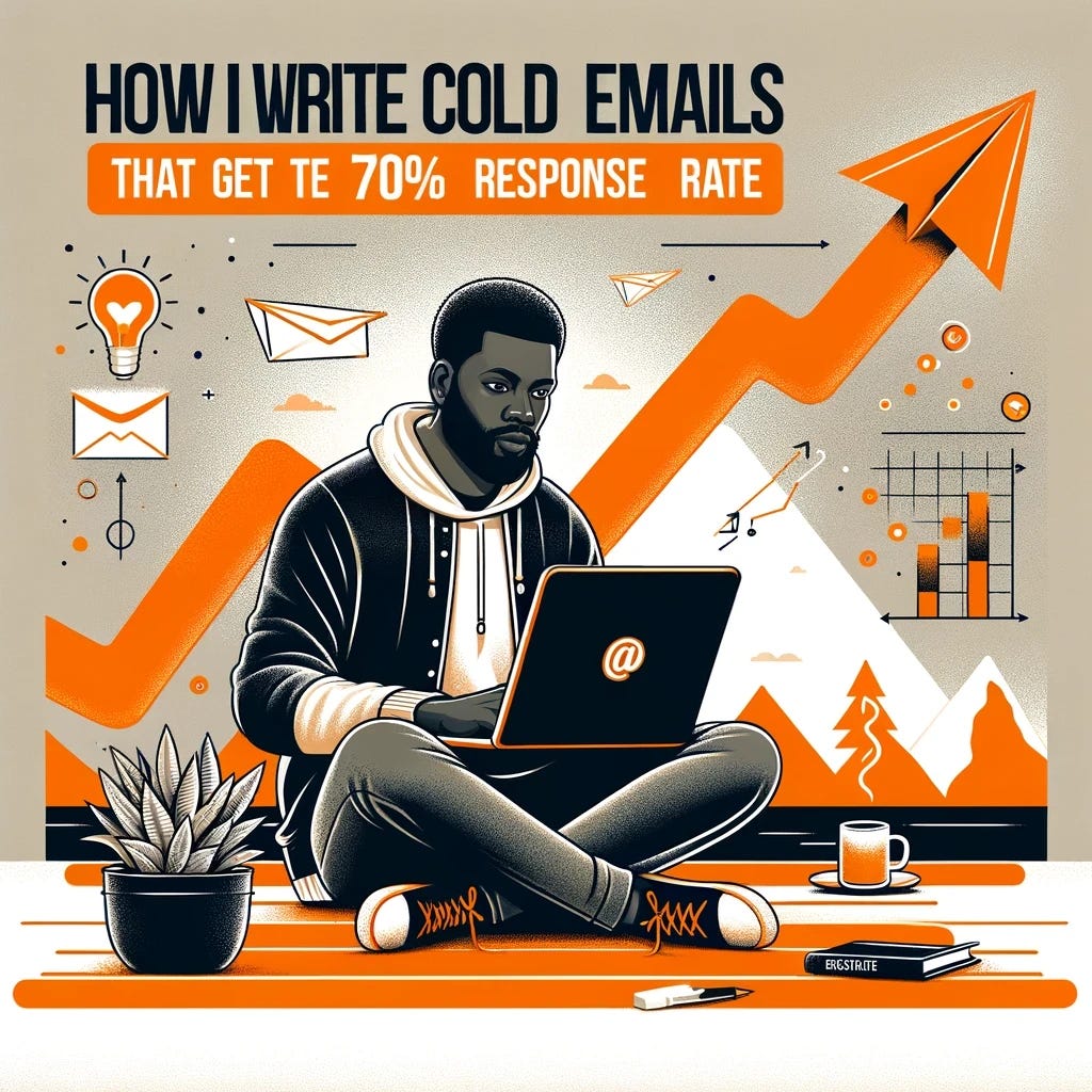 how to write cold emails that get up to 70% response rate.